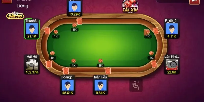 Bảng so sánh thứ tự sức mạnh các bộ bài chuẩn trong game Liêng.